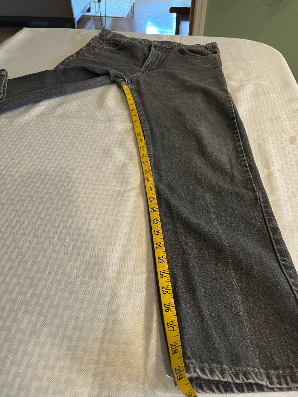 Men’s vintage orange tab 505 black jeans - Picture 5 of 9